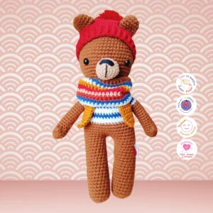 Hans-Oso-Colección-Pica-Pau - Taller del nudo - Amigurumis - Crochet - Tejido a mano