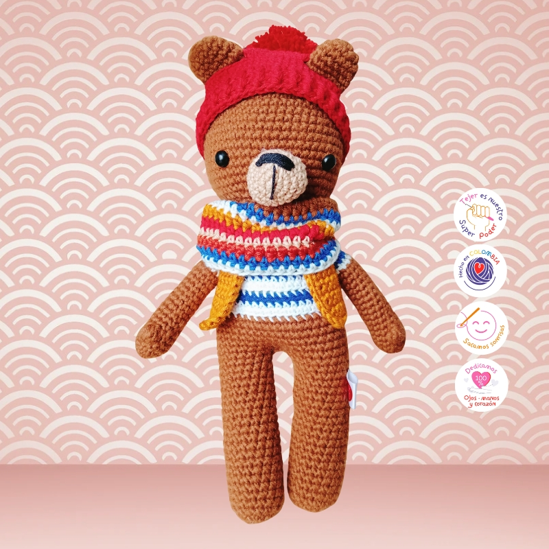 Hans-Oso-Colección-Pica-Pau - Taller del nudo - Amigurumis - Crochet - Tejido a mano