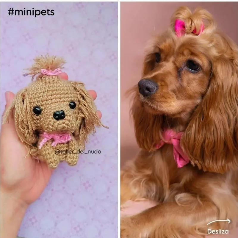 Llaveros personalizados de tu mascota 4 - Taller del Nudo - Amigurumis - Tejido a mano