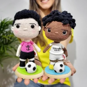 Mini Twin Personalizado sobre base 1 - Taller del Nudo - Amigurumis - Tejido a mano