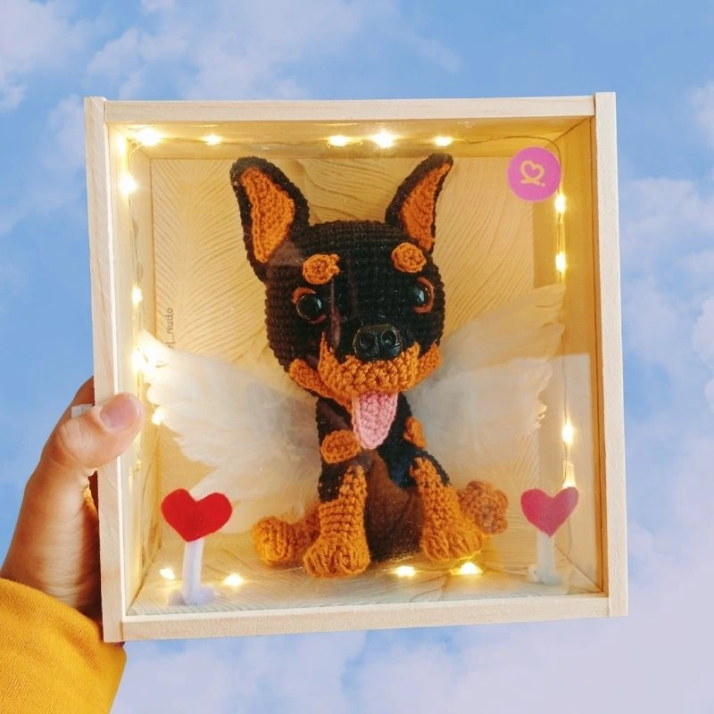 Retrato Personalizado de tu mascota 4 - Taller del Nudo - Amigurumis - Tejido a mano