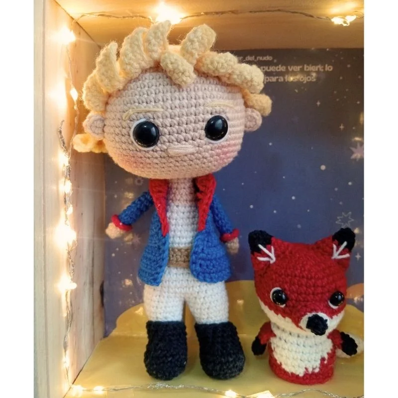 Retrato de Principito 2 - Taller del Nudo - Amigurumis - Tejido a mano